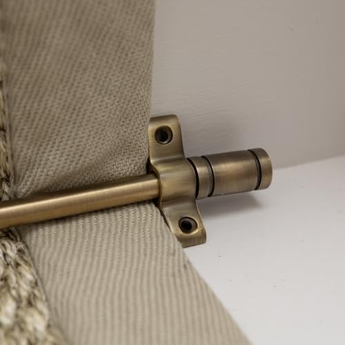 Brass Bee Stair Rods with Piston Finials Antique Brass