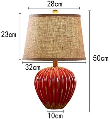 Vintage Ceramic Table Lamp with LED Light
