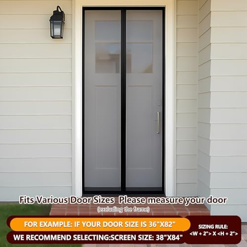 High-Density Magnetic Screen Door for Home and Patio