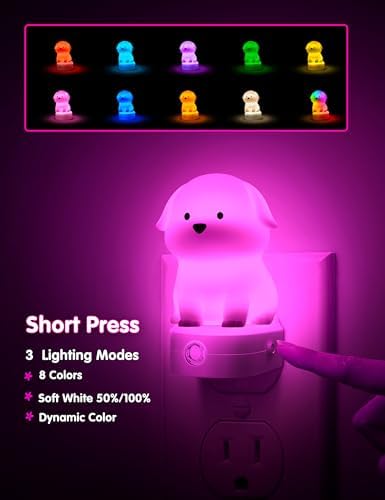 L LOHAS LED Plug In Night Light for Kids