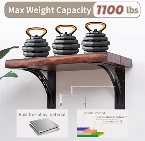 24x15x4 Heavy Duty Shelf Brackets Set of 2