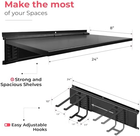 TIDYME Heavy-Duty Garage Wall Storage System