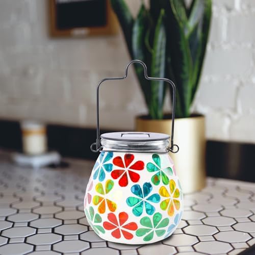 Bshine Mosaic Solar Lantern Outdoor Hanging Waterproof