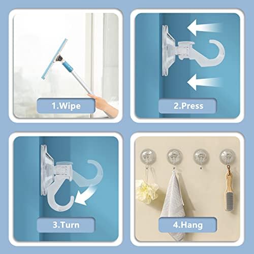 CozyBlue Suction Cup Hooks Heavy Duty 2 Pack