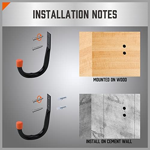 HORUSDY 6 Pack Heavy Duty Garage Hooks