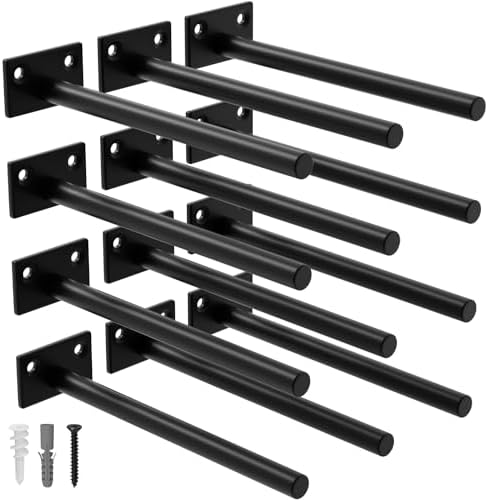 LEOPO 12 Pack 8 inch Floating Shelf Bracket