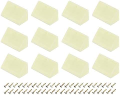 Uxcell 12 Pcs 90 Degree Plastic Corner Braces