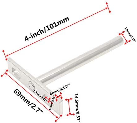 4 Inch Floating Shelf Brackets 4pcs Invisible Support