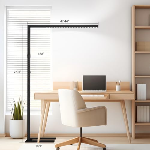 STERREN 77 LED Floor Lamp with Dimming and Natural Light - Black