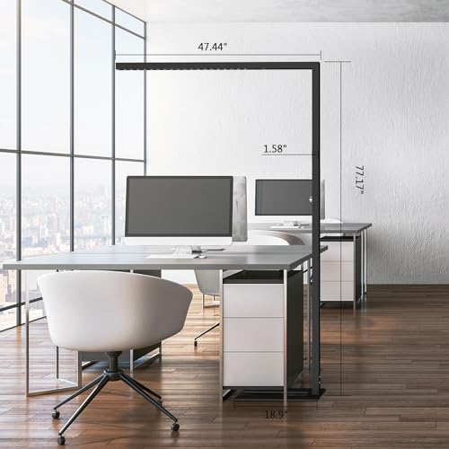 STERREN 77 LED Floor Lamp with Dimming and Natural Light - Black