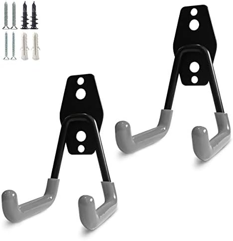 2 Pack Heavy Duty Garage Storage Hooks with PVC Coating