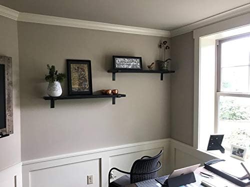 My Rustic 1125 Inch Black Shelf Brackets 6 Pack