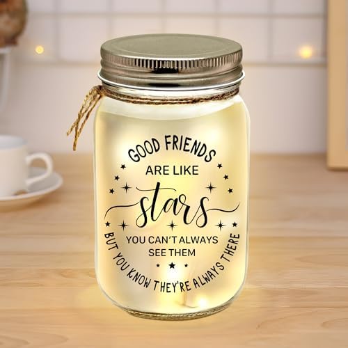 Kenon Personalized Mason Jar Night Light for Friends