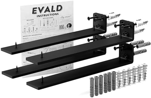 EVALD Floating Shelf Brackets 4 Pack