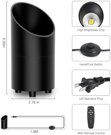 Onforu 7W Floor Can Light Uplighting 2 Pack