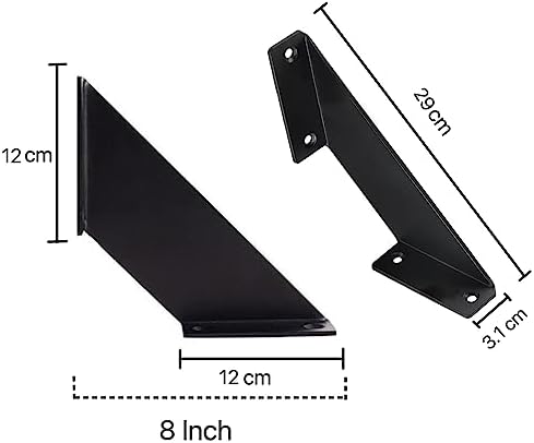 6 Pack Heavy Duty Floating Shelf Brackets