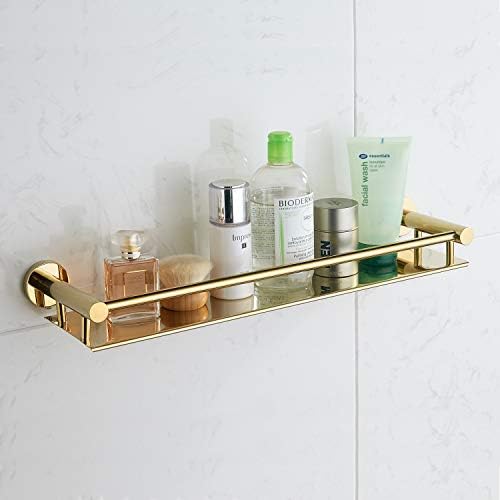 BGL 304 Stainless Steel Bathroom Shelf Wall Mount 196 Inch Gold