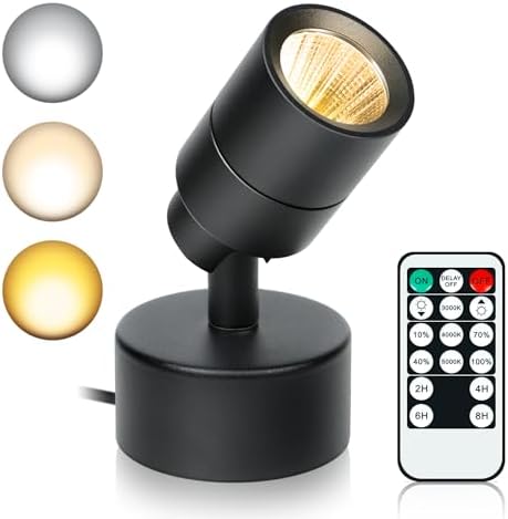 LED Spotlights Indoor 5W with Remote Control and Timer