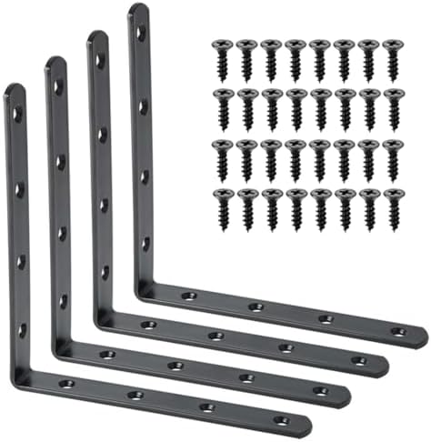 Alise 4 PCS Heavy Duty L Brackets for Shelves