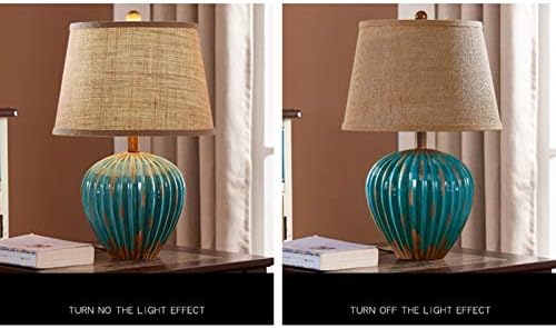 Vintage Ceramic Table Lamp with LED Light