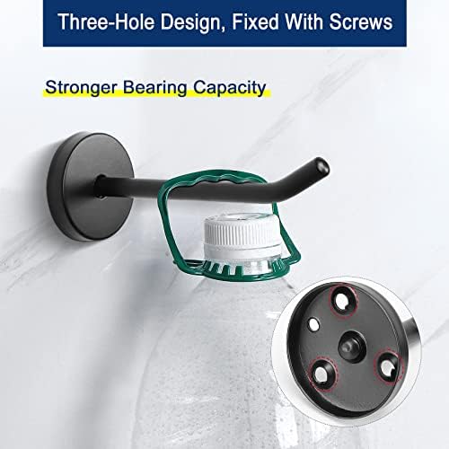 NearMoon Coat Hooks 6 Pack Matte Black 4 Inch Heavy Duty