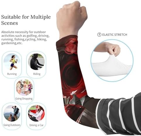 Cooling Arm Sleeves for Sun Protection and Sports