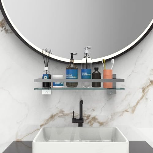 DOYOS Bathroom Glass Shelf Wall Mounted 16