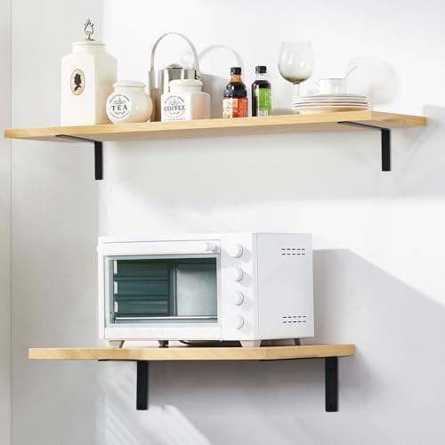 8 Pack L-Shaped Shelf Brackets with Screws