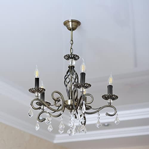 6pcs Metal Chandelier Base Covers Socket Sleeves