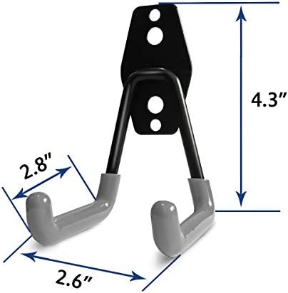2 Pack Heavy Duty Garage Storage Hooks with PVC Coating