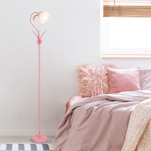 HMVPL Pink Flower Floor Lamp for Living Room and Bedroom