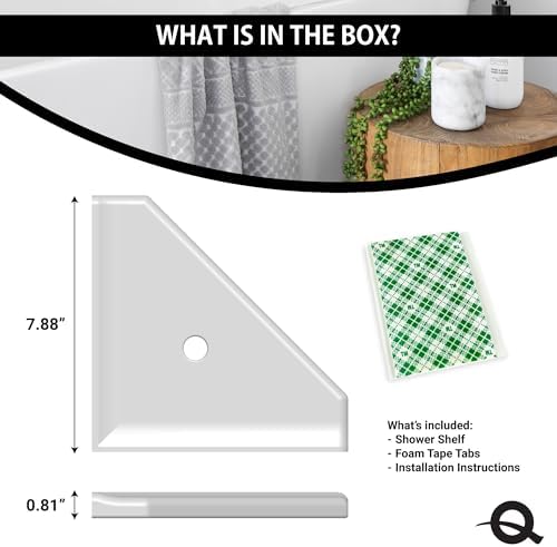 Questech 8 Corner Shower Shelf Retrofit Organizer