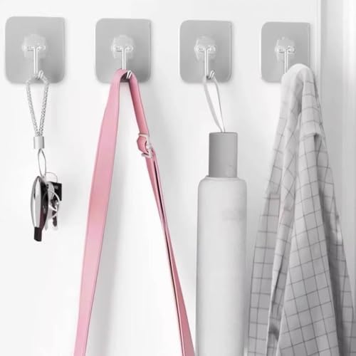DDMY 24 Pack Transparent Wall Hooks 33lb Max Heavy Duty