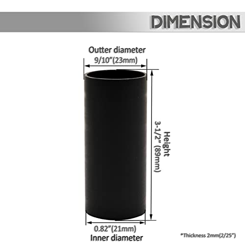GooChan 35-Inch Black Plastic Candle Covers Set of 12