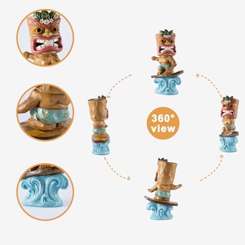 Yiosax Solar Tiki Statue 992 Inch Outdoor Decor
