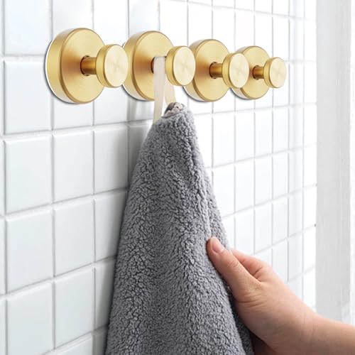 2 Pack Stainless Steel Suction Cup Towel Hooks for Shower