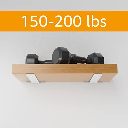 ZGO 8 Inch Floating Shelf Brackets 6 Pack