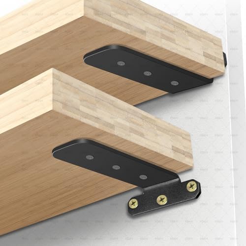 4 Pack Heavy Duty 6 Inch Floating Shelf Brackets