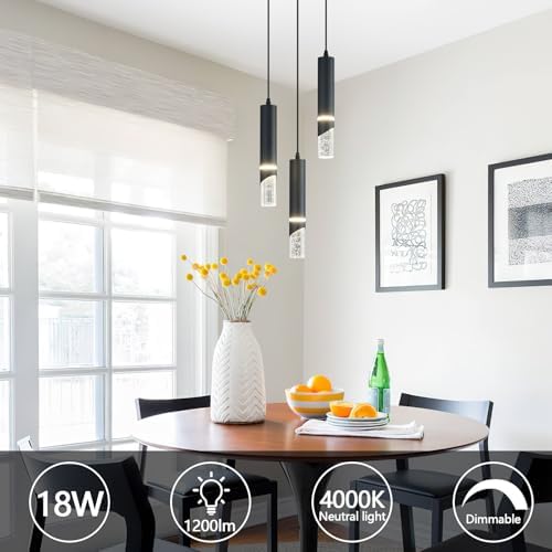 Modern Dimmable LED Pendant Lights for Kitchen Island and Living Room