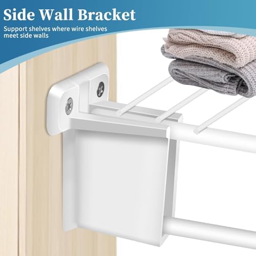 Sel Natural 6 Pack Wire Shelf End Brackets