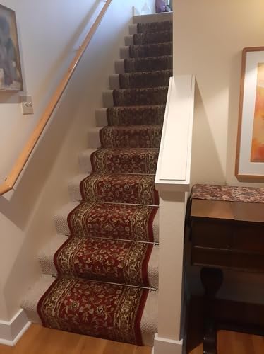 Brass Bee Stair Rods with Piston Finials Antique Brass
