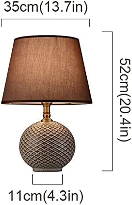 Retro Ceramic Table Lamp with LED Light