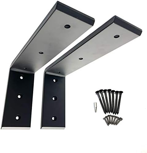 Dmax Heavy Duty L Brackets 2 Pack Black 300 Lbs Support