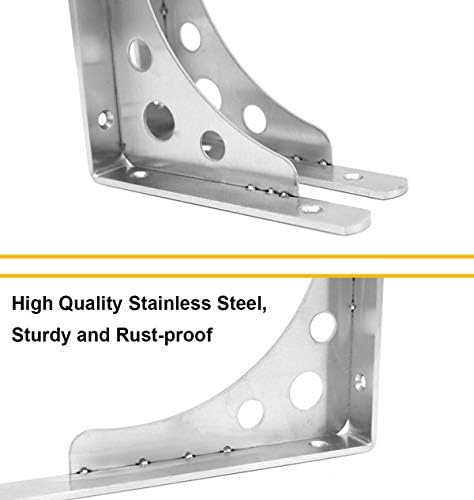 CBTONE 8 Inch Heavy Duty Shelf Bracket Pack of 4