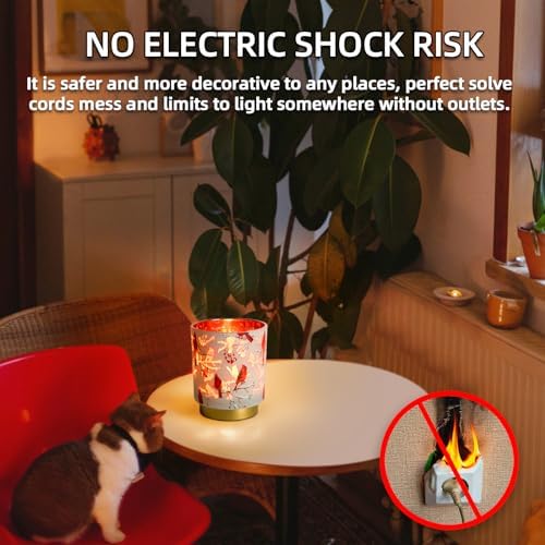 7 Battery Operated Lamp Timer with Red Light