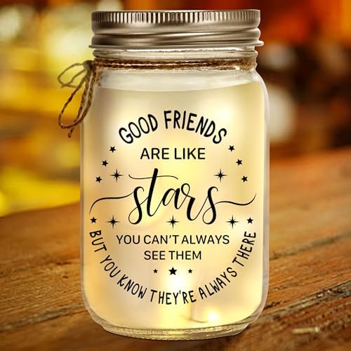 Kenon Personalized Mason Jar Night Light for Friends