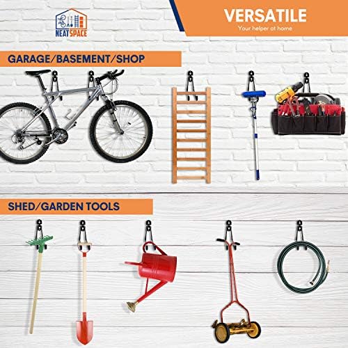 Heevir Garage Hooks Heavy Duty 4 Pack 11 Inch Storage Hangers