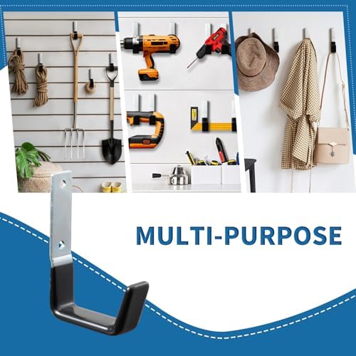 Heavy Duty Steel Garage Hooks - 2PC Set