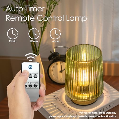 ULAROOM Dorm Battery Operated Lamp with Remote Control