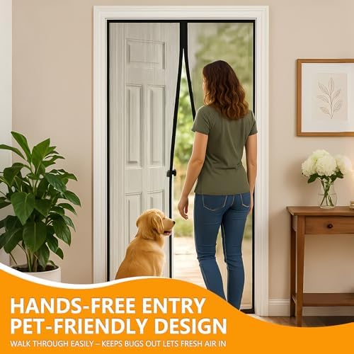 High-Density Magnetic Screen Door for Home and Patio